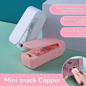 Mini Heat Bag Packaging Sealer Portable Plastic Bag Clip